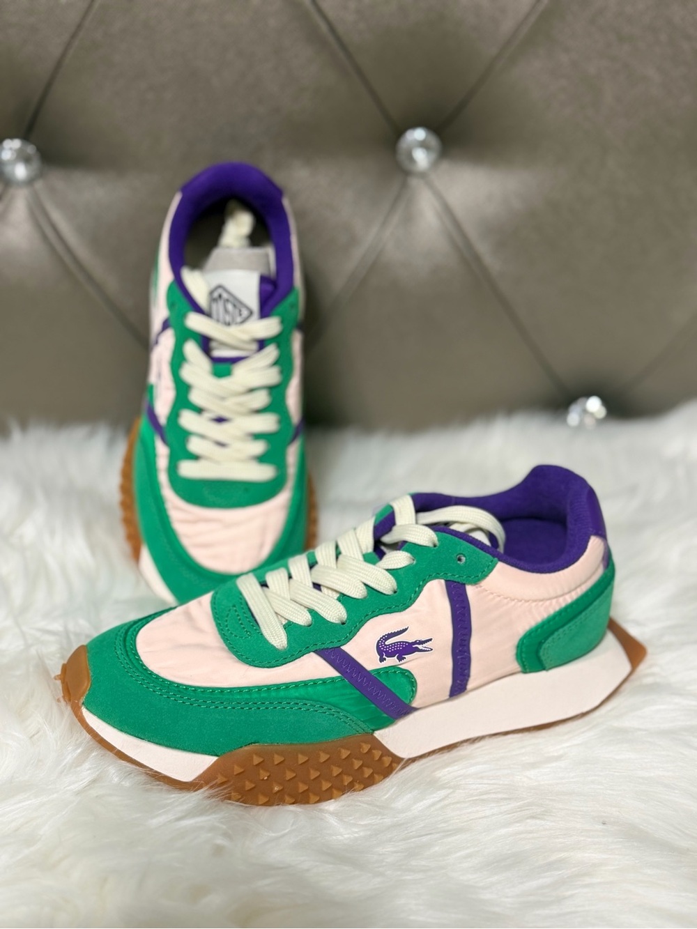Lacoste Green Womens Retro Runner Sneakers